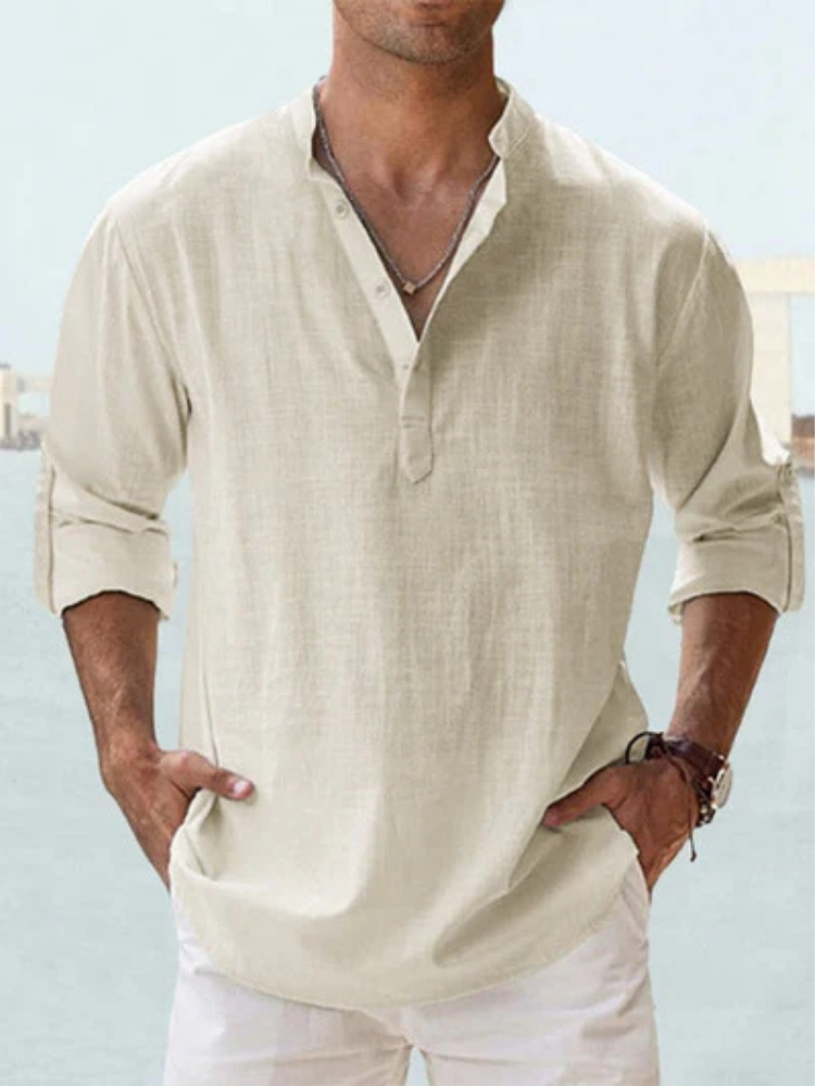Valerio | Camicia traspirante in lino